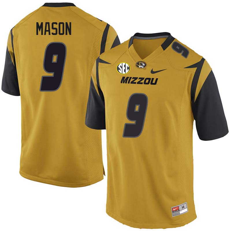 Men #9 Dimetrios Mason Missouri Tigers College Football Jerseys Sale-Yellow - Click Image to Close
